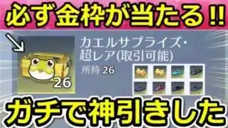 【荒野行動】無料で金車/金銃も当たる‼カエルの超レアBOXを大量開封したらヤバい神引きした！金枠確定のサプライズボックス・カエルのお得なイベント（Vtuber）